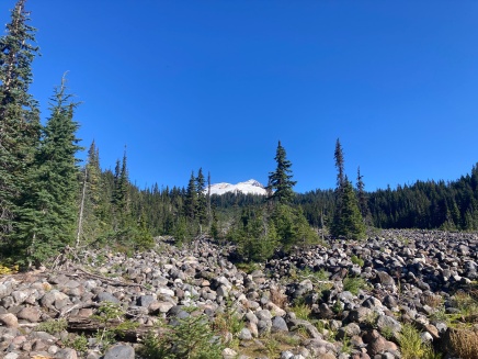 First good view, from glacier-fed creek bed